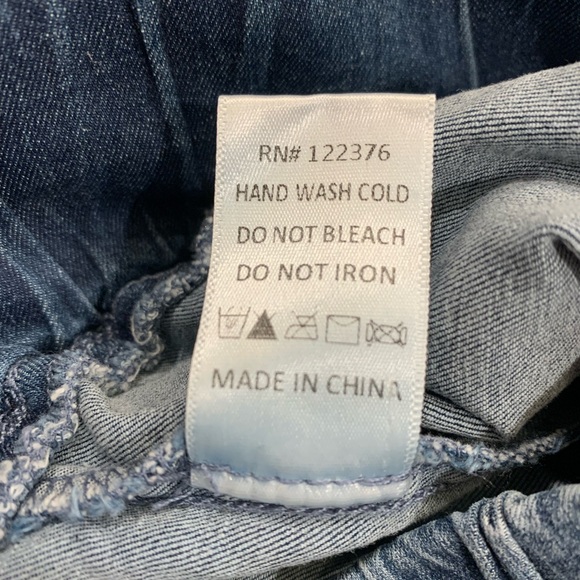 Vici Distressed Denim Joggers Small - Picture 3 of 10